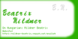 beatrix mildner business card